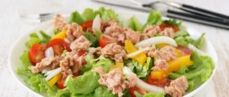 Салат с тунцом и овощами. Вкусное и сытное блюдо 5