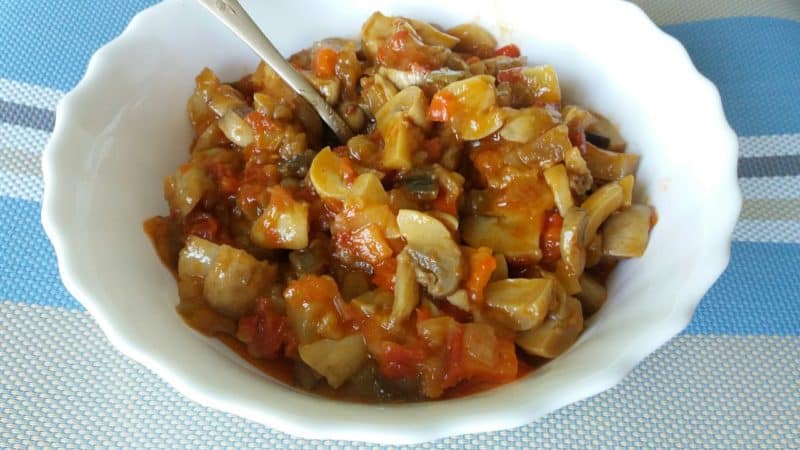 Соте из овощей с грибами. Вкусное рагу для полноценного ужина