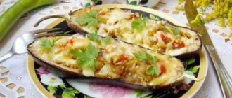 Фаршированные сосисками кабачки. Вкусная закуска под сырной корочкой 3
