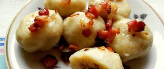 Белорусские пызы. Вкусные картофельные клецки с фаршем 9