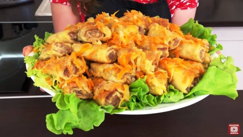 Мясные рулеты Бабьи языки. Их можно кушать в бульоне или обжаренными 4 Мясные рулеты Бабьи языки