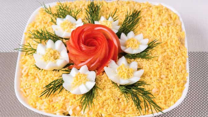 Салат Цветочная фантазия. Не требует сложных ингредиентов и вкусно получается 5 Салат Цветочная фантазия. Не требует сложных ингредиентов и вкусно получается