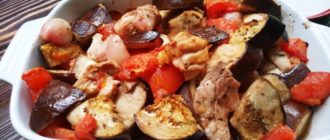 Курица с овощами запечённая в духовке. Простое и очень вкусное блюдо 10