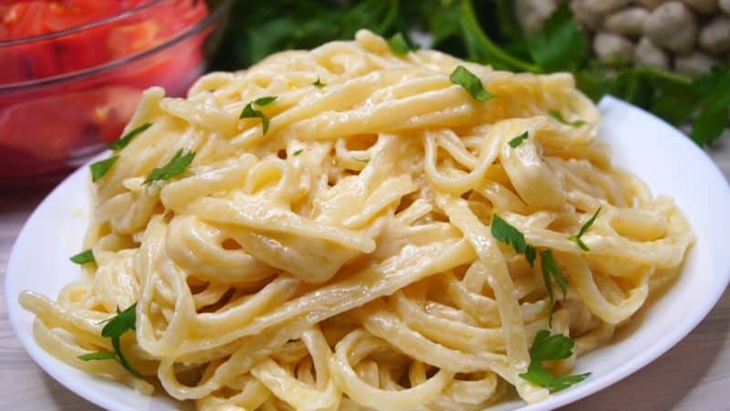 Макароны со сливками и сыром. Сытное и вкусное блюдо 5 Макароны со сливками и сыром. Сытное и вкусное блюдо