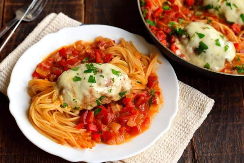 Паста с фаршем и овощами на сковороде. Оригинально, красиво и вкусно 7 Паста с фаршем и овощами на сковороде. Оригинально, красиво и вкусно