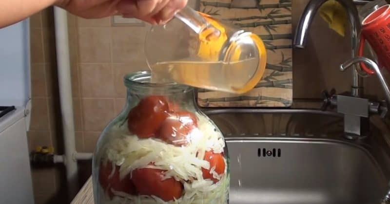 Помидоры с капустой на зиму. Оригинальная и вкусная заготовка на зиму 6 Помидоры с капустой на зиму