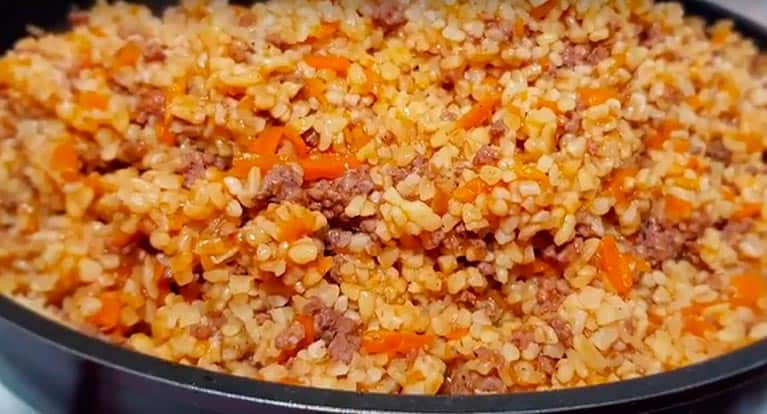 Рагу из булгура с фаршем. Готовить легко, кушать вкусно 7 Рагу из булгура с фаршем. Готовить легко, кушать вкусно