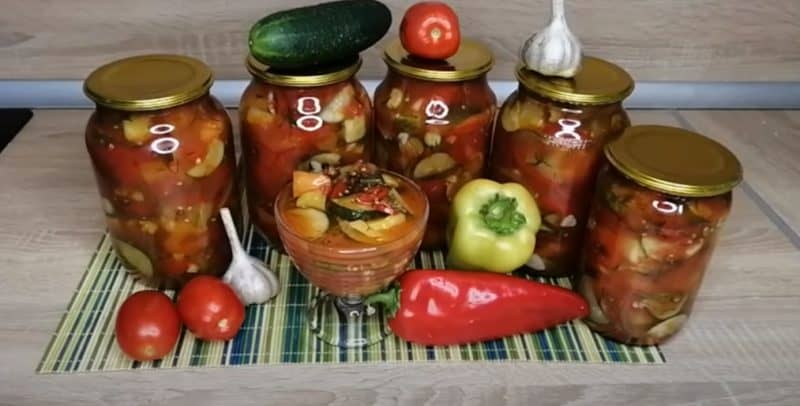 Овощной салат на зиму