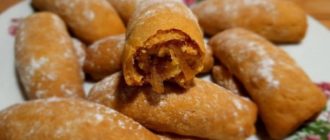 Яблочные трубочки размером с печенье, на один укус 8