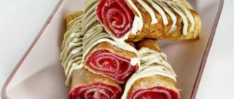 Блины с брусникой