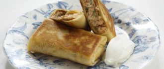 Блины с копченой рыбой