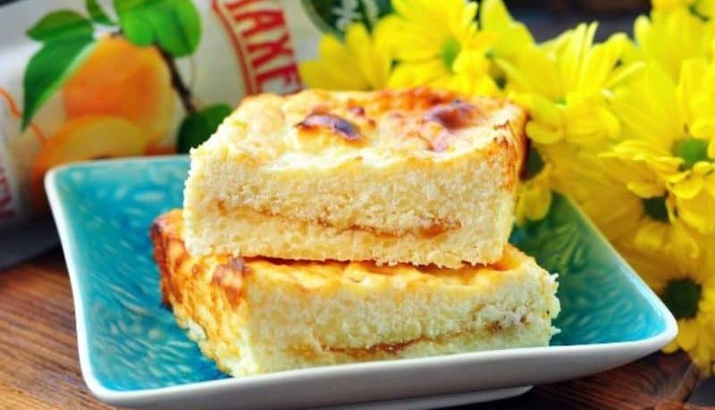 творожная запеканка с джемом